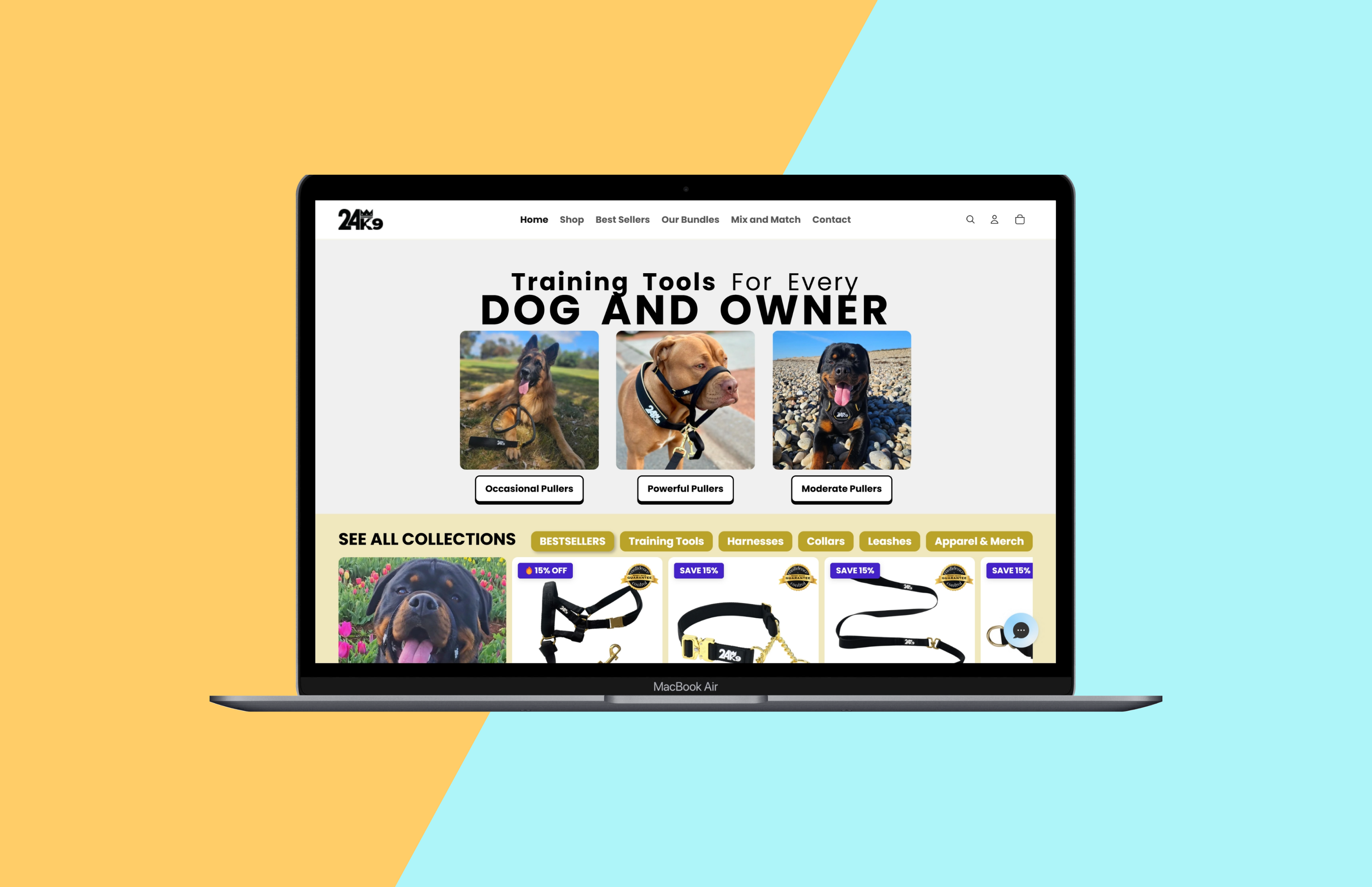 24k9 shopify store - Home page