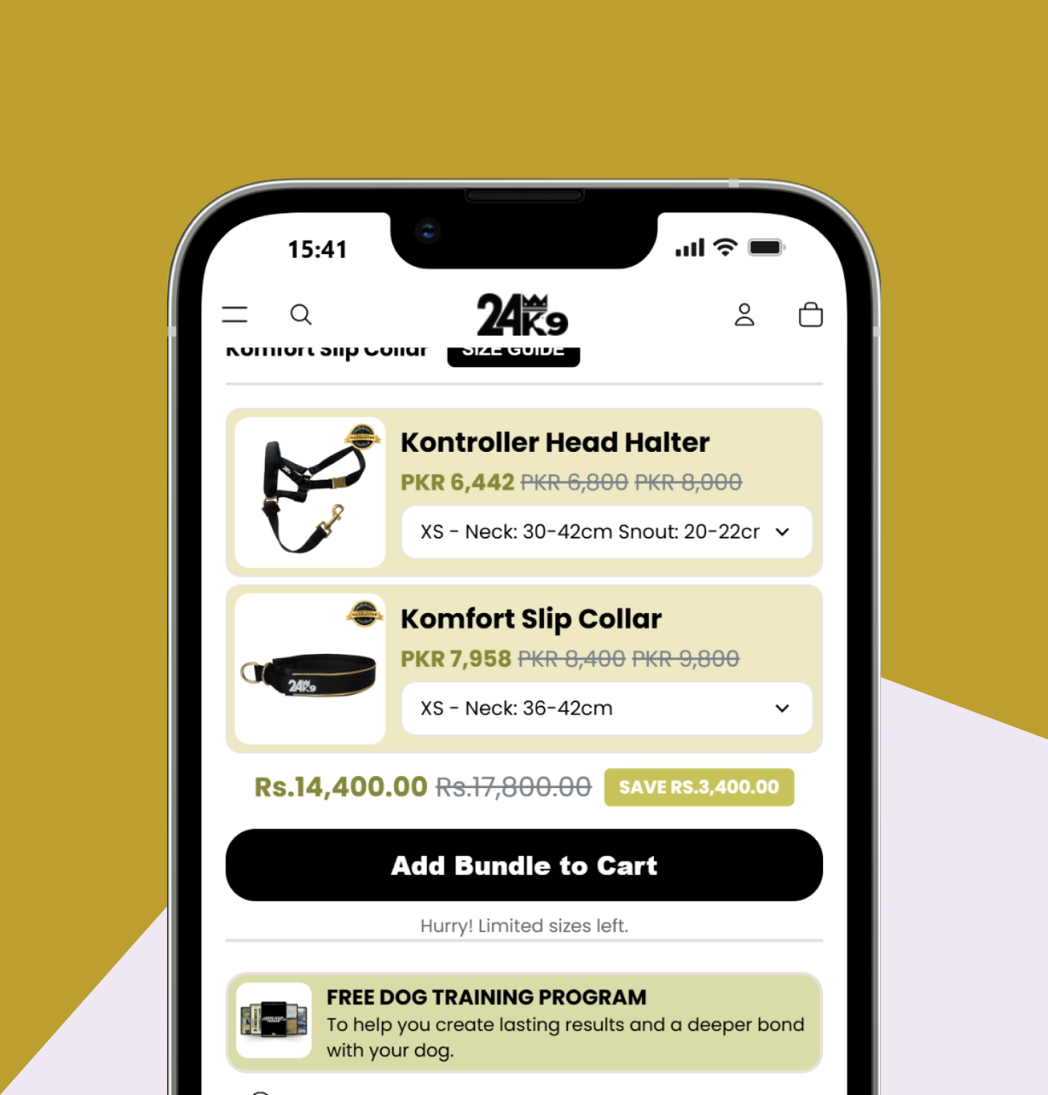 shopify case study - product upsell section